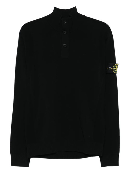  Stone Island Compass-bagde Sweater - Black 
