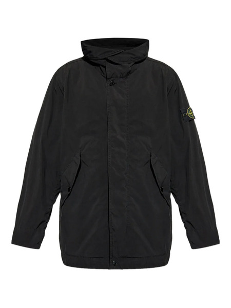  Stone Island Compass-patch Parka Jacket - Black 