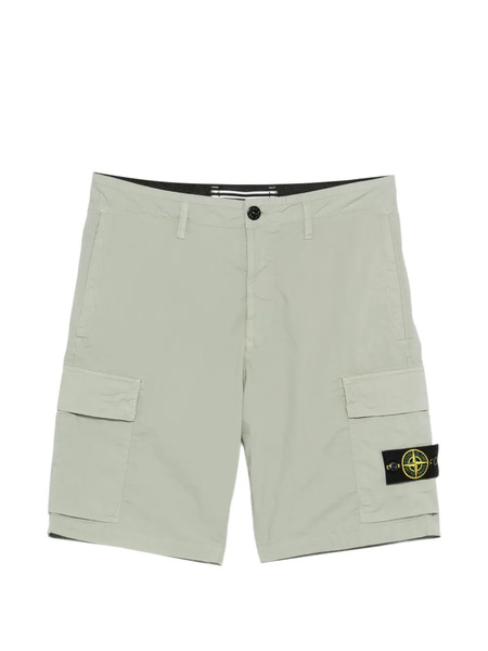  Stone Island Compass-patch Shorts - Green 