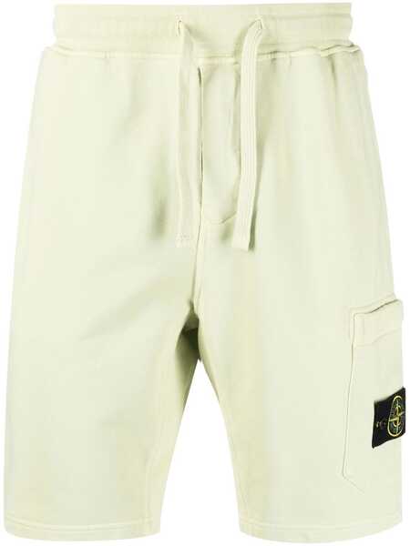  Stone Island Compass-patch Track Shorts - Green 