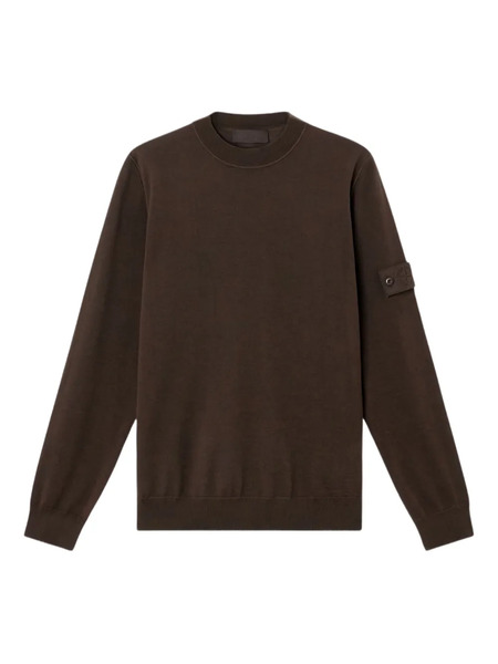  Stone Island Crew-neck Wool Sweater - Brown 