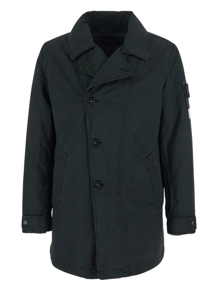  Stone Island Double-breasted Coat - Blue 