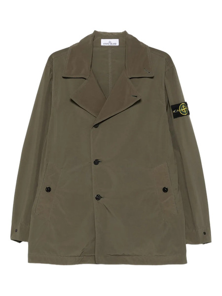  Stone Island Double-breasted Coat - Green 