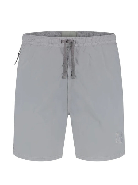 Stone Island Drawstring Beach Shorts - Grey 