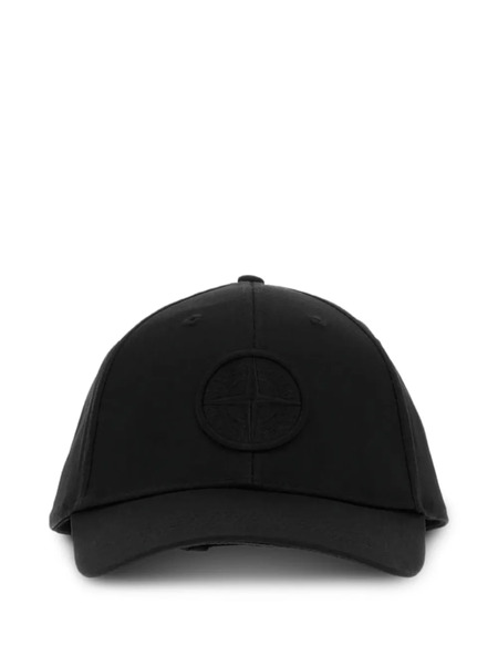  Stone Island Embossed-logo Baseball Cap - Black 