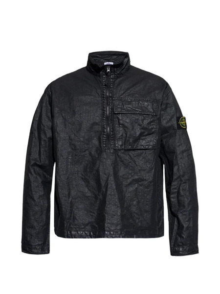 Stone Island Half-zip Pocket Jacket - Black 