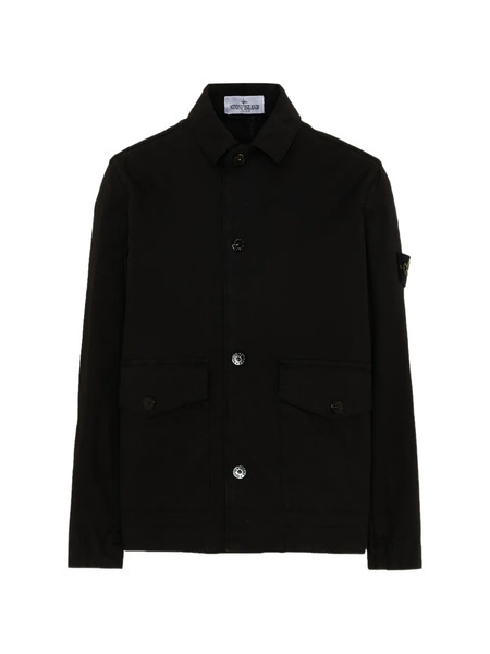  Stone Island Junior Buttoned Jacket - Black 