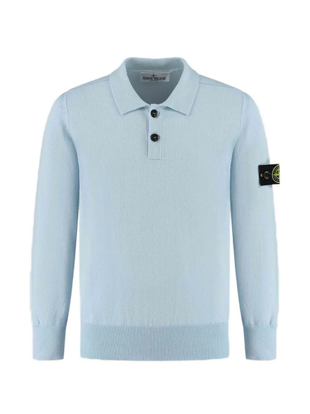  Stone Island Junior Buttoned Long-sleeved Top - Blue 