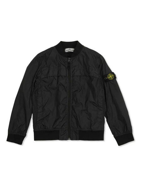  Stone Island Junior Compass-badge Bomber Jacket - Black 