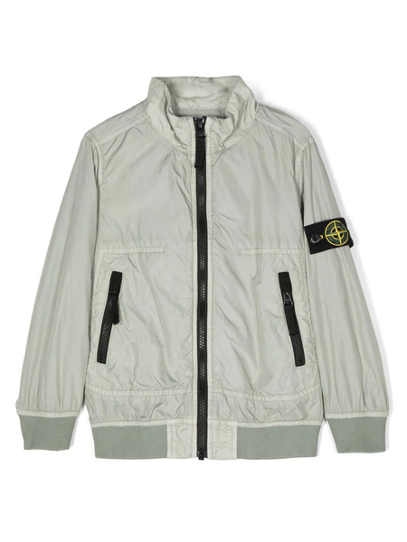  Stone Island Junior Compass-badge Lightweight Jacket - Green 