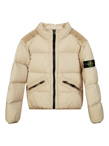  Stone Island Junior Compass-badge Padded Coat - Neutrals 