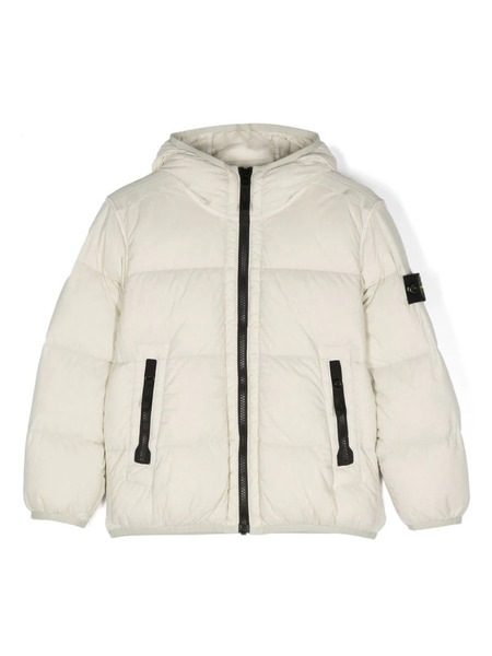  Stone Island Junior Compass-badge Padded Jacket - Neutrals 