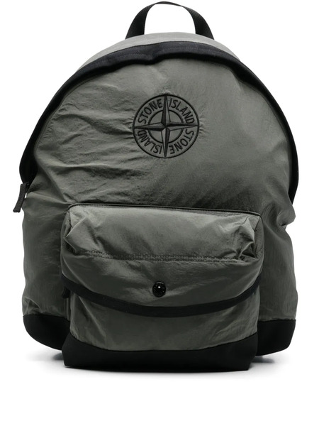  Stone Island Junior Compass-motif Backpack - Green 