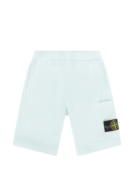  Stone Island Junior Compass-patch Shorts - Blue 