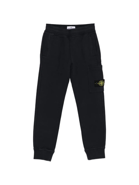  Stone Island Junior Compass-patch Trousers - Blue 
