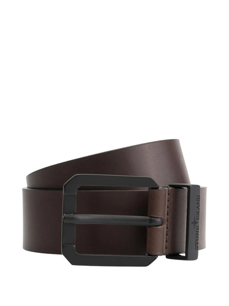  Stone Island Junior Leather Belt - Brown 