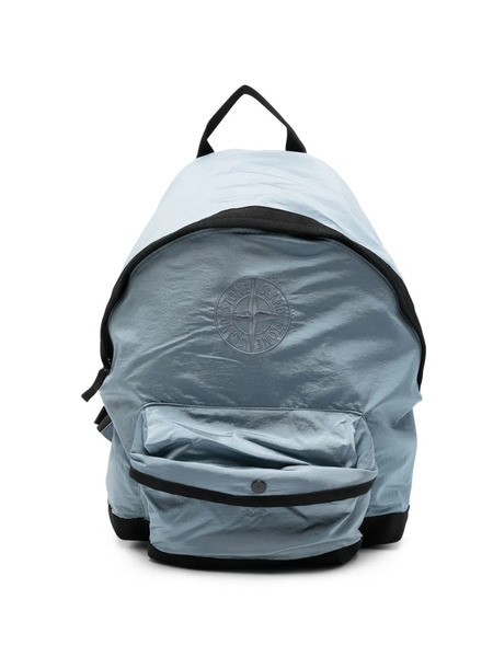  Stone Island Junior Logo Backpack - Blue 