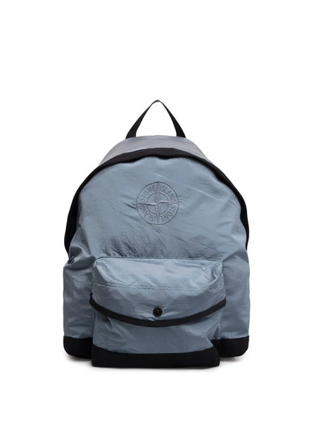  Stone Island Junior Logo Backpack - Blue 