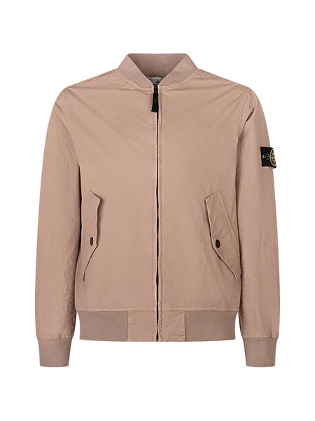  Stone Island Junior Logo-patch Bomber Jacket - Neutrals 