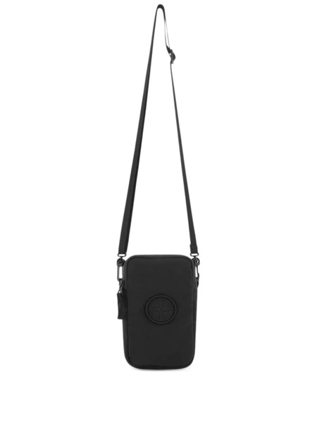  Stone Island Junior Logo-patch Mini Bag - Black 