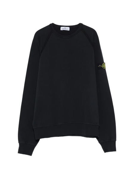  Stone Island Junior Logo Patch Sweatshirt - Black 