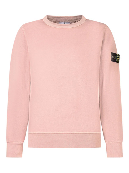  Stone Island Junior Logo-patch Sweatshirt - Pink 