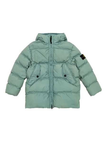  Stone Island Junior Quilted Logo-patch Jacket - Blue 