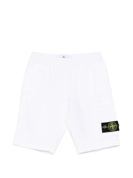  Stone Island Junior White Shorts 
