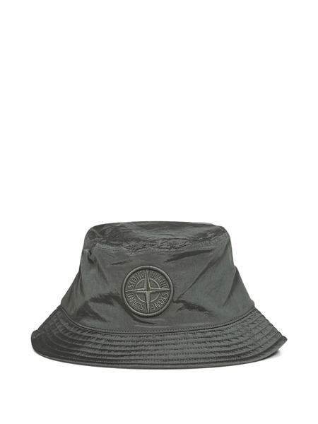  Stone Island Logo-patch Bucket Hat - Grey 