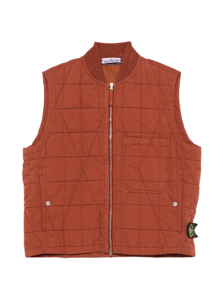  Stone Island Logo-patch Gilet - Brown 