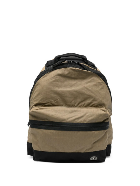  Stone Island Logo-patch Ripstop Backpack - Green 