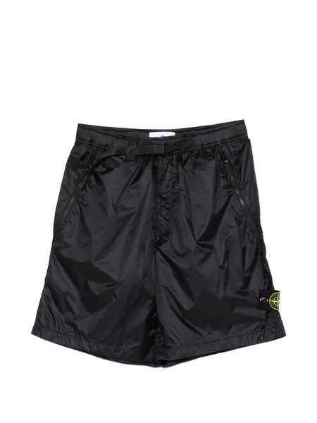  Stone Island Logo-patch Shorts - Blue 