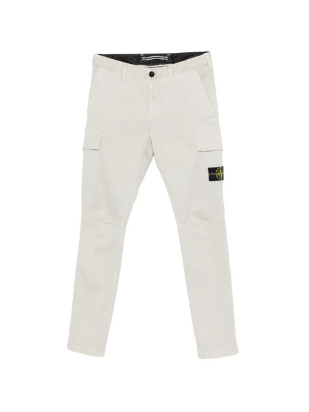  Stone Island Logo-patch Trousers - Grey 