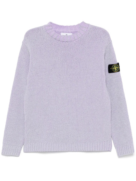  Stone Island Painted-effect Sweater - Purple 