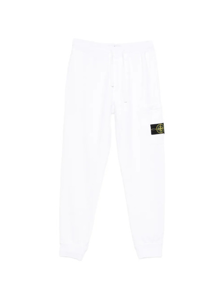  Stone Island Patch Pocket Track Pants - White 