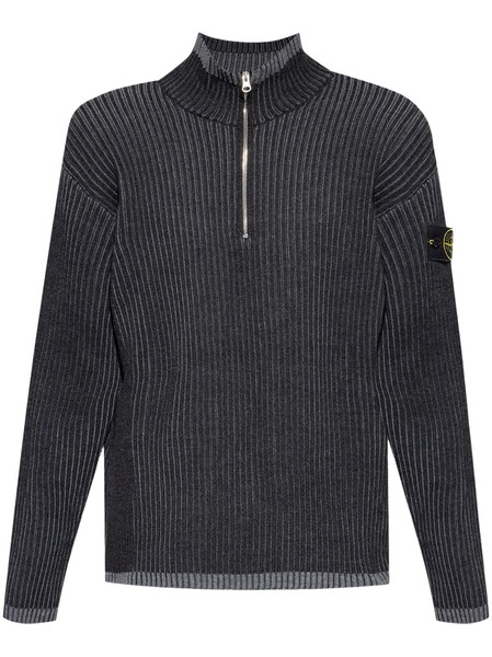  Stone Island Quarter-zip Cardigan - Grey 
