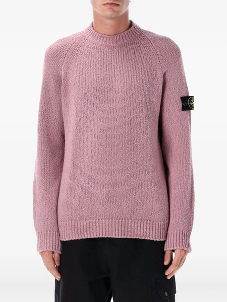  Stone Island Raglan-sleeve Wool Sweater - Pink 