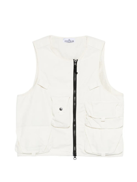  Stone Island Zip Pocket Gilet - Neutrals 
