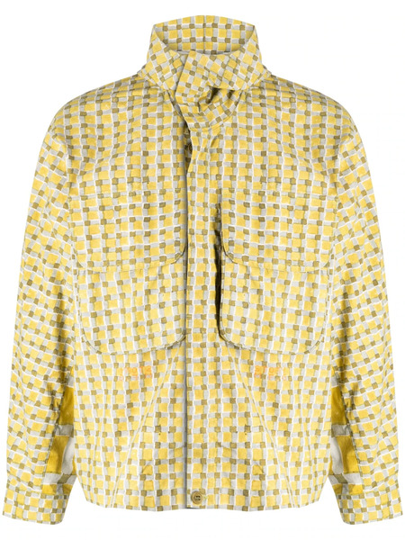  Story Mfg. Forager Check-print Jacket - Yellow 