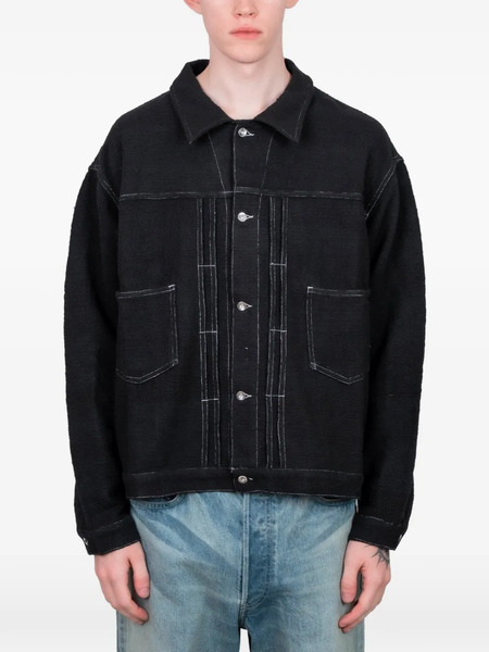  Story Mfg. Sundae Contrast-stitching Jacket - Black 