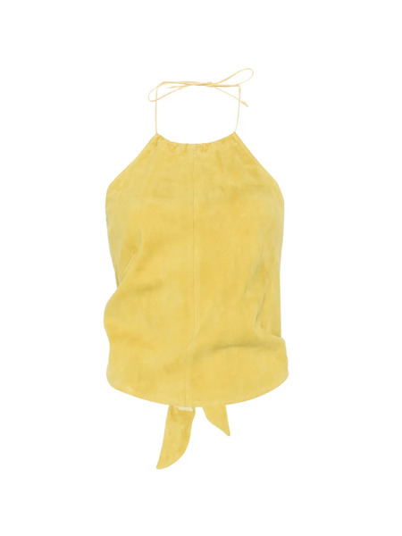  Stouls Rosie Tie Back Halter Top - Yellow 