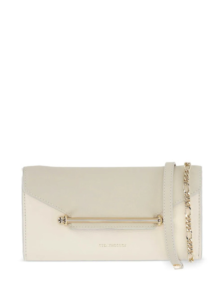  Strathberry Bar-detail Chain Wallet - Neutrals 