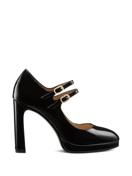  Stuart Weitzman Babette Platform Double-strap Pumps - Black 