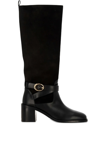  Stuart Weitzman Buckle-detail Leather Boots - Black 