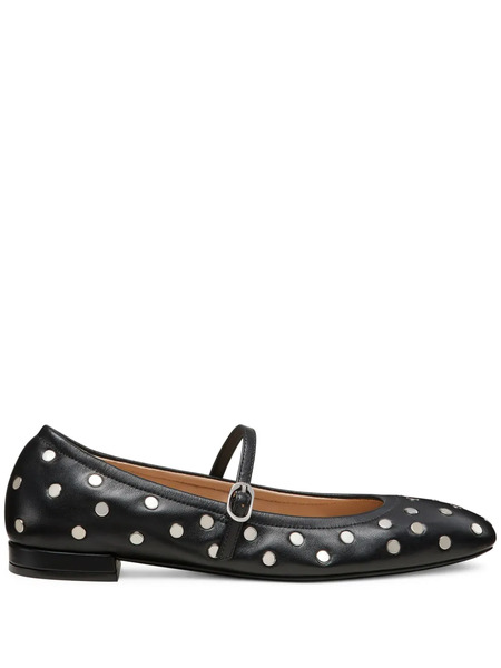  Stuart Weitzman Claris Stud Ballet Flats - Black 