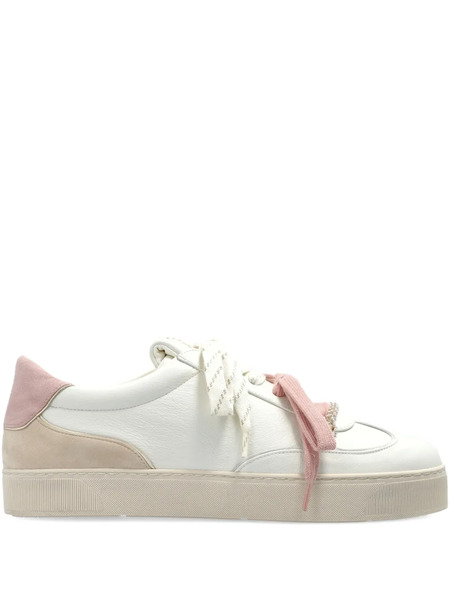  Stuart Weitzman Colton Lace-up Sneakers - White 