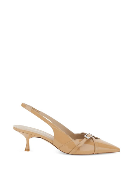  Stuart Weitzman Georgie Buckle Strap Pumps - Neutrals 