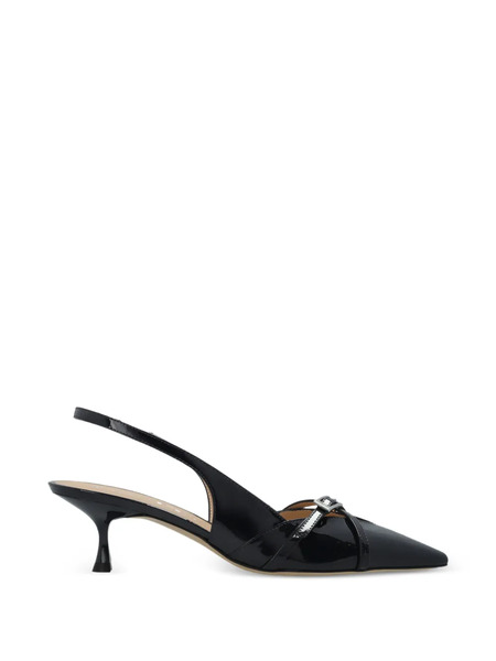 Stuart Weitzman Georgie Slingback Heeled Pumps - Blue 