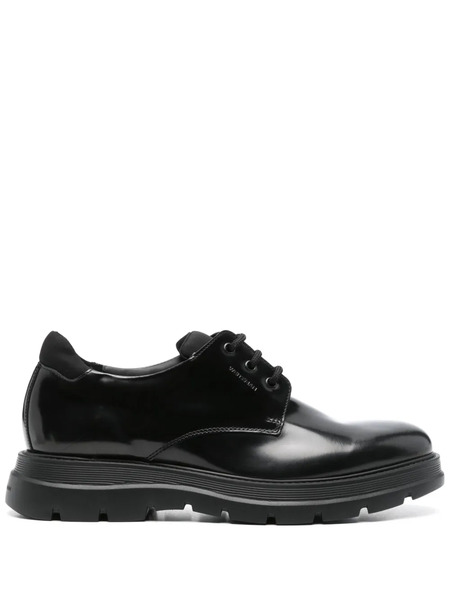  Stuart Weitzman Leather Derby Shoes - Black 