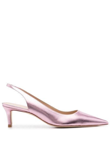  Stuart Weitzman Metallic-effect Pointed Pumps - Pink 